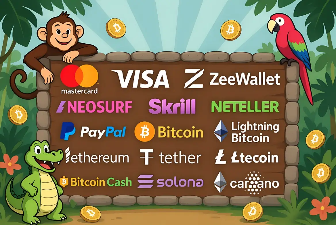 Casino payment methods including crypto and cards